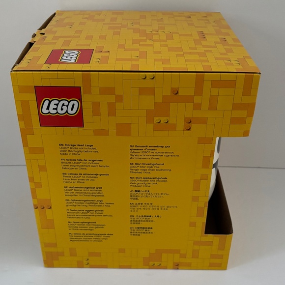 Lego Skeleton Skull Head LARGE Storage Container Toy Organization Bin Stackable - Picture 5 of 8